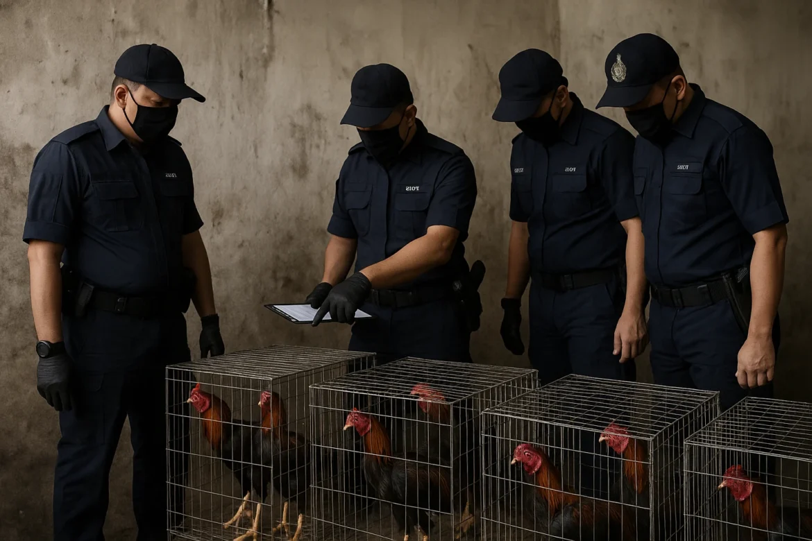 Over 120 Arrested in Sungai Buloh Gambling and Cock Fighting Raid